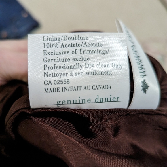 Gorgeous vintage Danier midi suede chocolate brown skirt - Picture 6 of 7